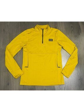 Gorewear Everyday Thermo 1/4 Zip Thermal Mid Layer Yellow Mens Small - Excellent